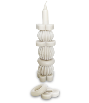 6 STACK CANDLE 25CM WARM WHITE - THE ORIGINAL