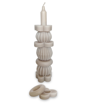 6 STACK CANDLE 25CM WARM SAND - THE ORIGINAL
