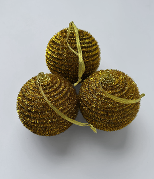 10X PIPE CLEAN BALLS GOLD SPARKLE