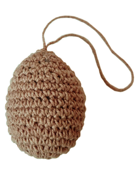 10 CROCHETED EGGS CARAMEL