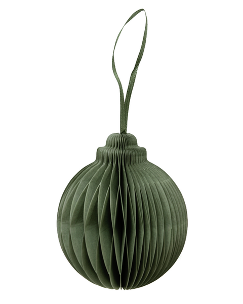 10x PAPIERKUGELN OLIVGRUN