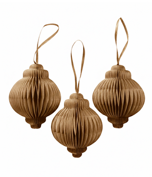 10x PAPER JEWEL TERRACOTTA BROWN