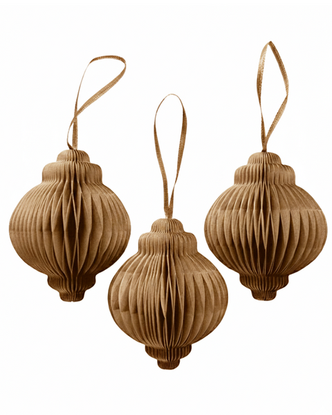 10x PAPER JEWEL TERRACOTTA BROWN