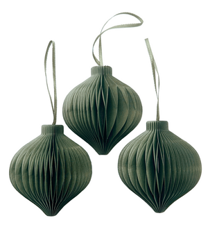 10x PAPER DROP OLIVE GREEN