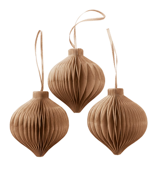 10x PAPER DROP TERRACOTTA BROWN