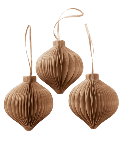 10x PAPER DROP TERRACOTTA BROWN