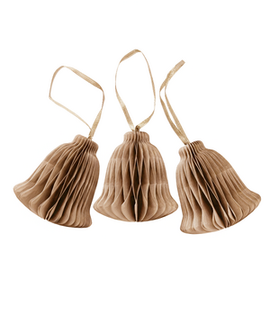 10x PAPER BELL TERRACOTTA BROWN