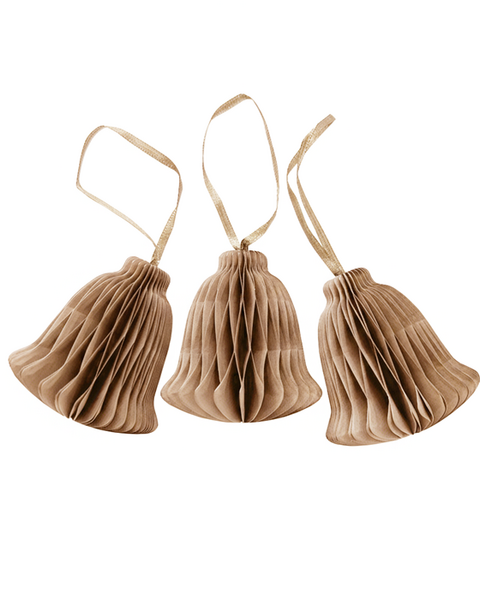 10x PAPER BELL TERRACOTTA BROWN