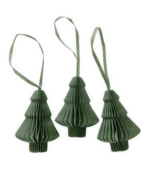 10x PAPER TREE OLIVE GREEN