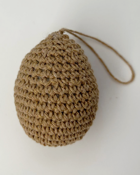 10 CROCHETED EGGS CARAMEL