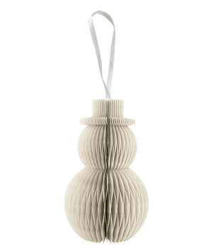 10x PAPER SNOWMAN WHITE