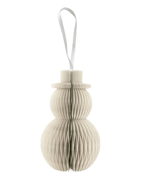 10x PAPER SNOWMAN WHITE