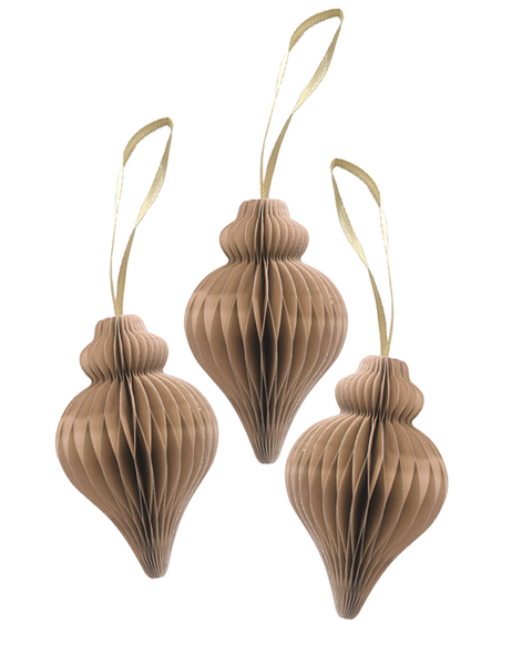 10x PAPIERKEGEL CARAMEL