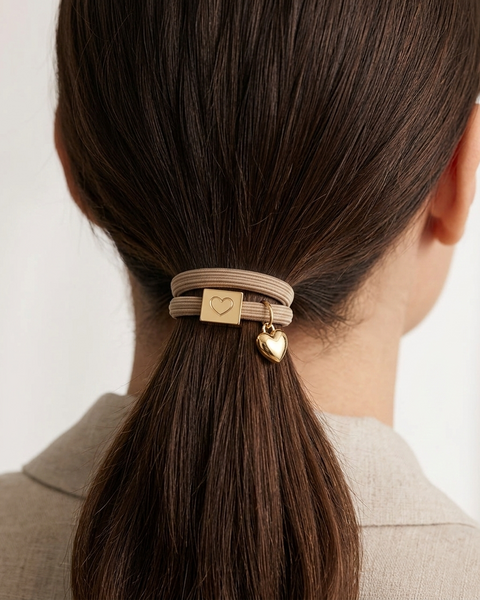 10 BRACELETS ELASTIQUES POUR CHEVEUX LATTECOEUR