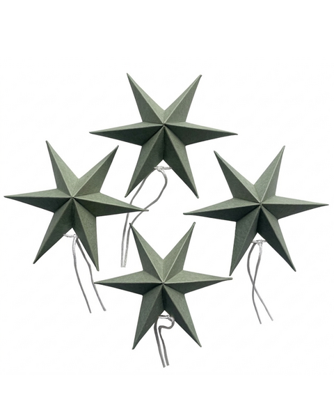 OLIVE GREEN MINI PAPER STARS