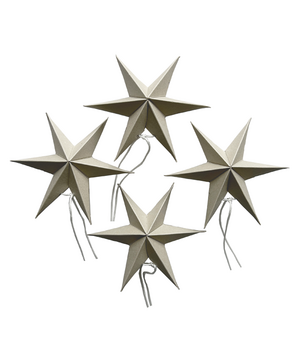 20x WARM GRAY MINI PAPER STARS
