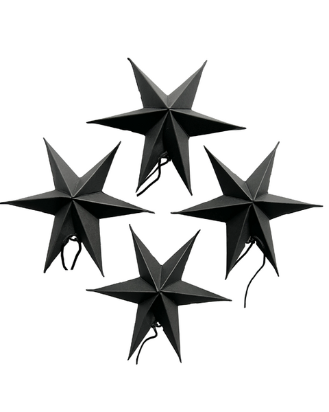20x MINI ETOILES NOIRES EN PAPIER