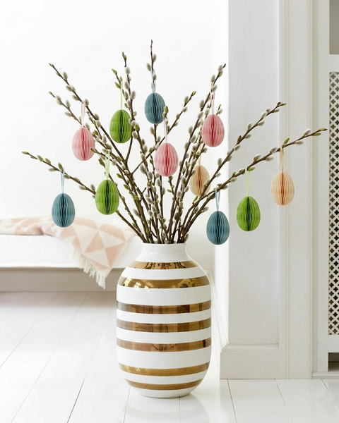 10 OEUFS EN PAPIER ROSE CLAIR