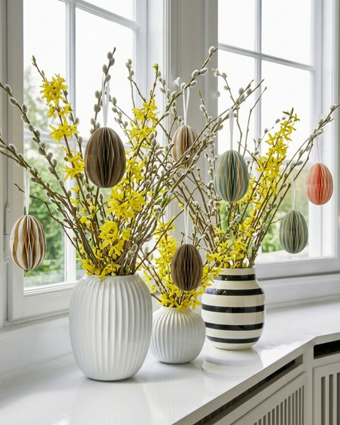 10 OEUFS EN PAPIER GRIS CHAUD CLAIR BRUN CLAIR