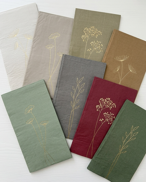 150 SERVIETTES OLIVE