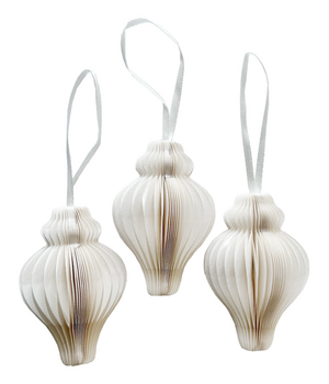 10x PAPIERKEGEL WEISS