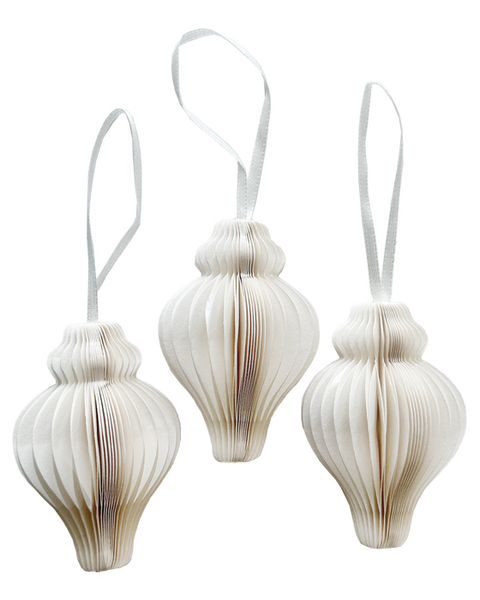 10x PAPIERKEGEL WEISS