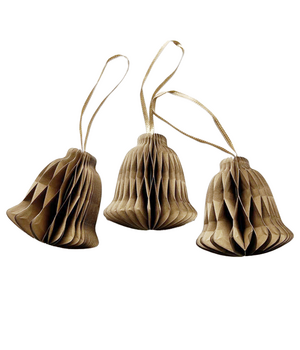 10X PAPIERGLOCKE TERRAKOTTABRAUN
