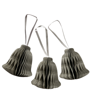 10X PAPIERGLOCKE GRAU GRUN