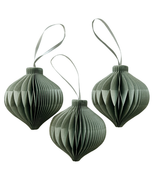 10x PAPIERTROPFEN OLIVEGRUN
