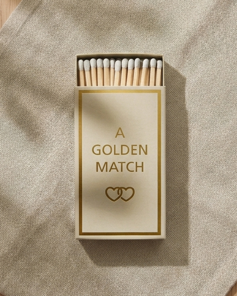 STREICHHOLZSCHACHTEL - A GOLDEN MATCH