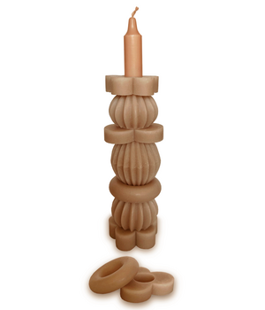 1 STACK CANDLE 25CM BROWN - THE ORIGINAL