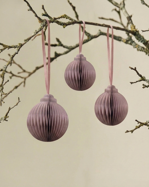 10X PAPER BALL DUSTY PINK