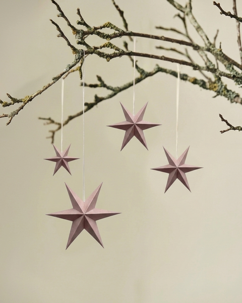 DUSTY PINK MINI PAPER STARS