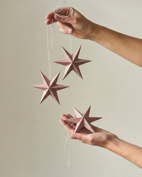 DUSTY PINK MINI PAPER STARS