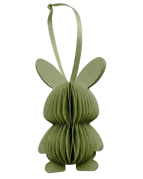 10 PAPIEREN KONIJNTJES WARM GROEN