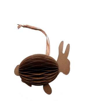 10 PAPIEREN PAASHAZEN CHOCOLADEBRUIN