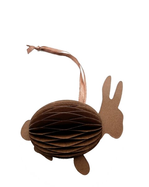 10 PAPIEREN PAASHAZEN CHOCOLADEBRUIN