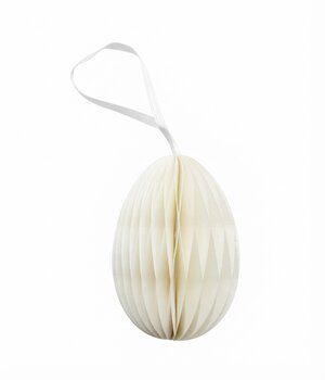 10 PAPER EGGS WHITE