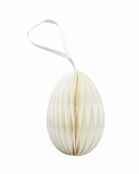 10 PAPER EGGS WHITE