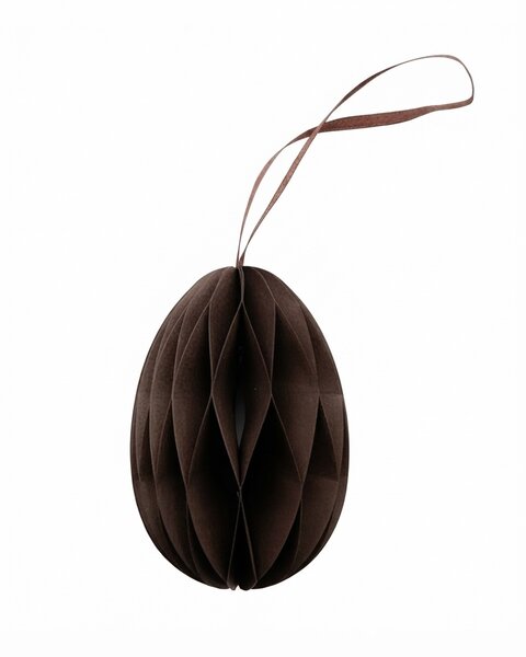 10 PAPER EGGS DARK BROWN