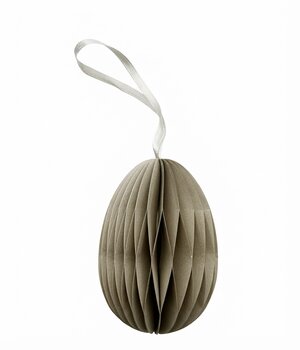 10 PAPER EGGS WARM GRAY