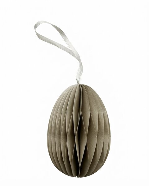 10 PAPER EGGS WARM GRAY