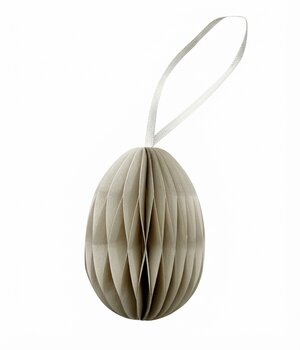 10 PAPER EGGS LIGHT GRAY