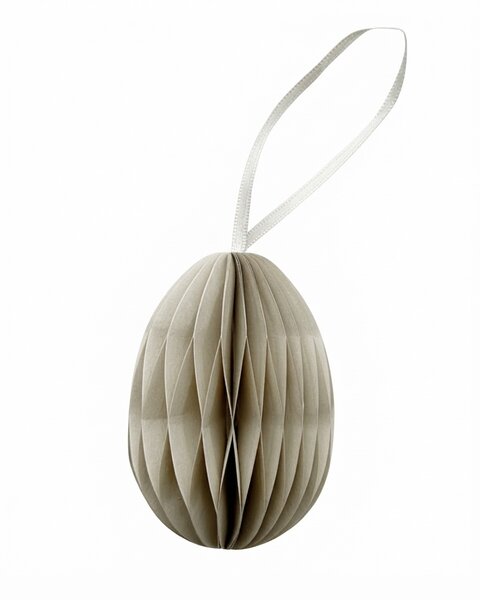 10 PAPER EGGS LIGHT GRAY