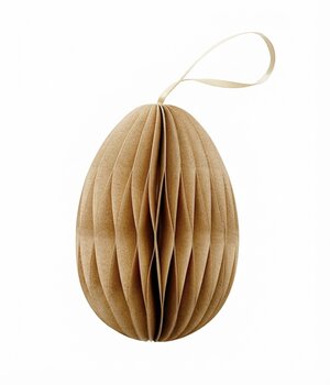 10 PAPER EGGS CARAMEL 10 cm