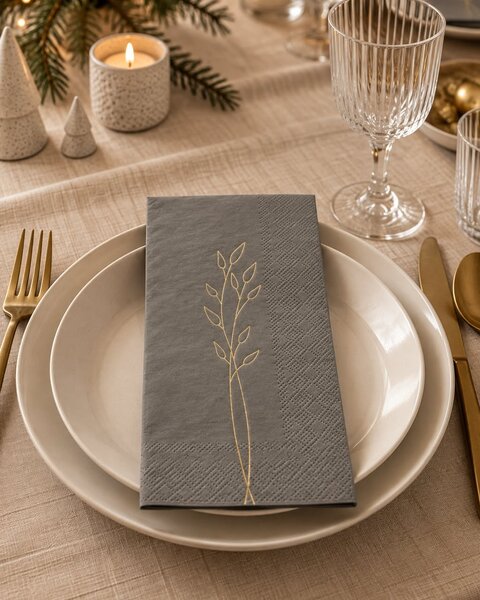 15 NAPKINS GRAY
