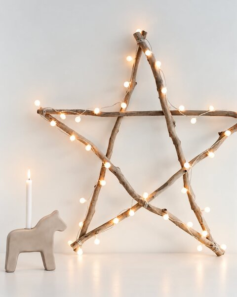 1 CLAY DALA HORSE WARM GRAY