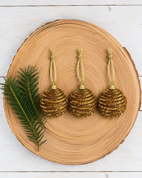 10 PIJPENRAGERBALLEN GOUDGLITTER