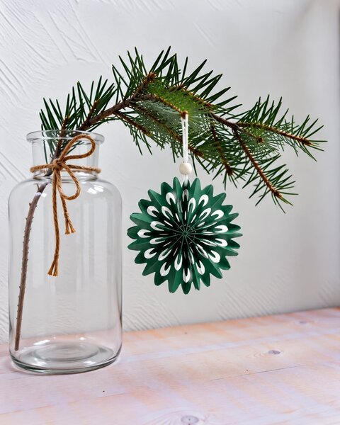 10 PAPIERSCHNEEFLOCKE WEIHNACHTSGRUN