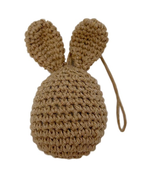 10 HANDMADE GEHAAKTE EIEREN MET OORTJES KARAMEL